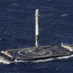 spacex flacon 9 atterrissage mer plateforme drone 8 avril 2016 dragon capsule