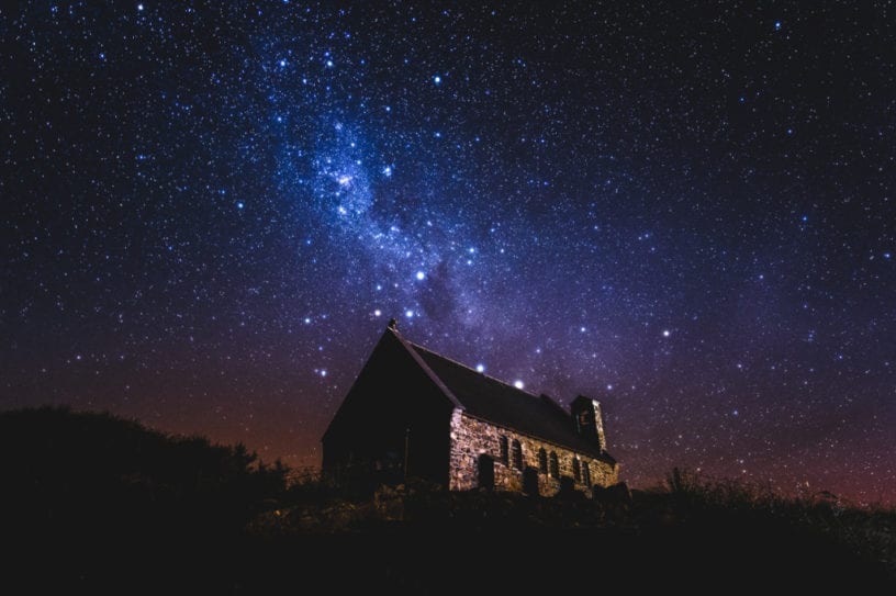 Ciel nocture lac tekapo astronomie astres constellations