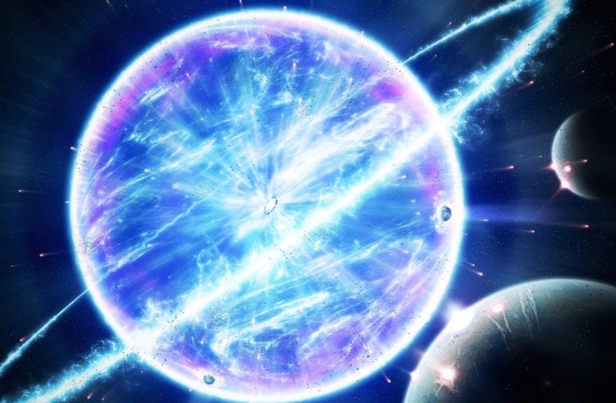 supernova explosion vue artistique