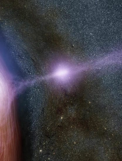 trou noir supermassif rayons x vue artistique