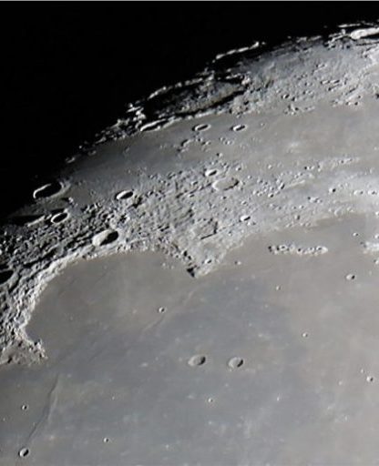 lune mer des pluies astéroïdes cratères découverte
