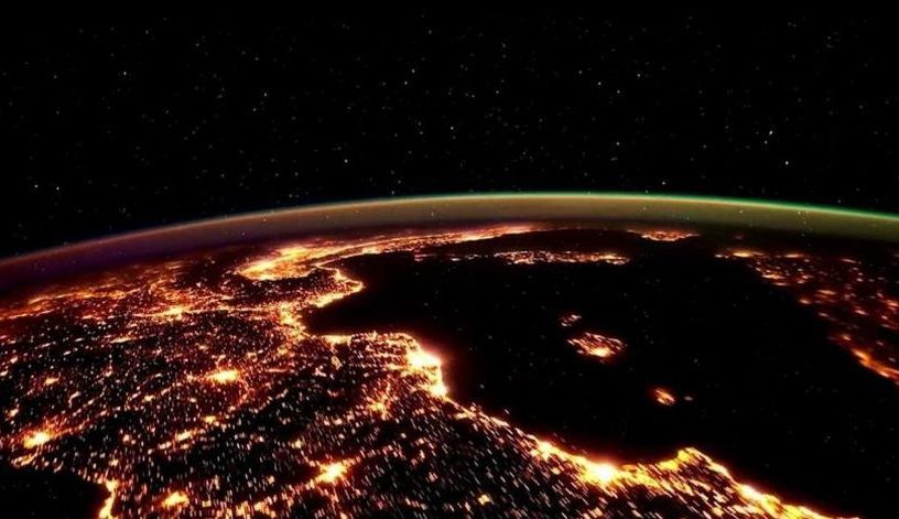 terre espace satellite vue du ciel nasa nuit espace système solaire planète tellurique