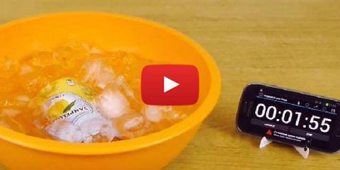 recette méthode boisson fraiche en 2 minutes secret congeler rapidement refroidir sel