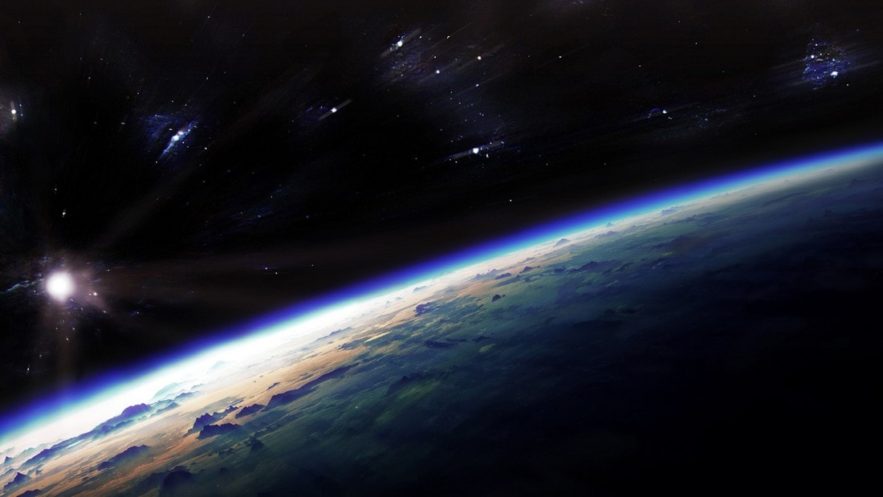 atmosphère terre terrestre oxygène dioxyde de carbone espace