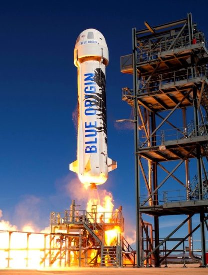 new-shepard blue origin fusée réutilisable test réussis