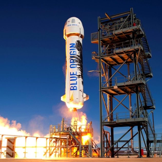 new-shepard blue origin fusée réutilisable test réussis
