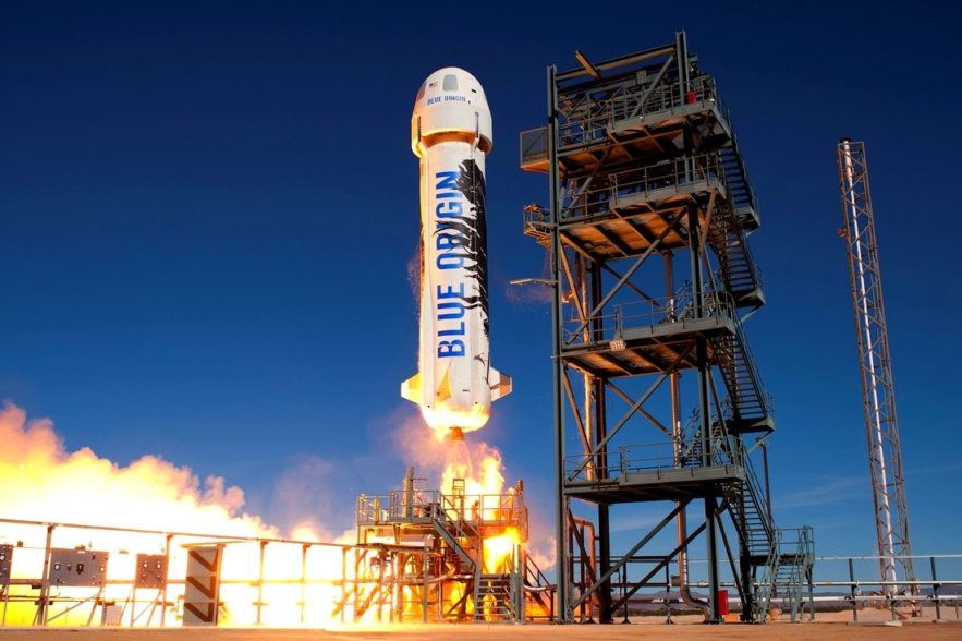 new-shepard blue origin fusée réutilisable test réussis