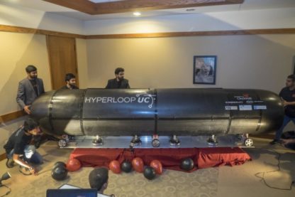 hyperloop université cincinnati lévitation magnétique