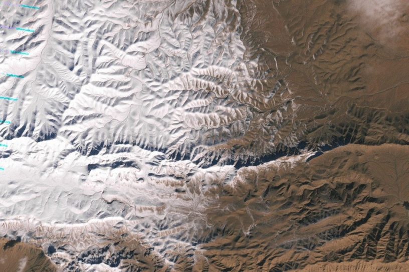 chutes de neige désert sahara