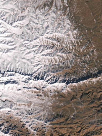 chutes de neige désert sahara