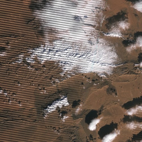 neige sahara désert