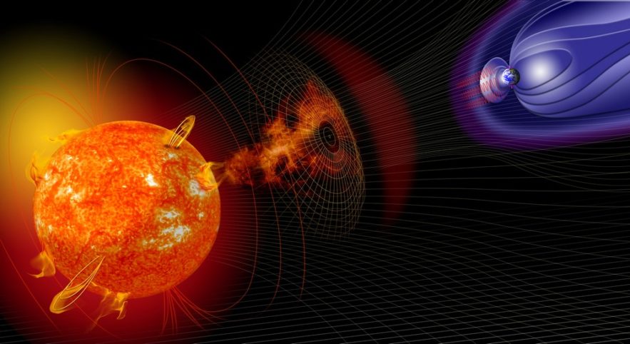 nasa champ magnétique flares éruptions solaires terre poles inversés
