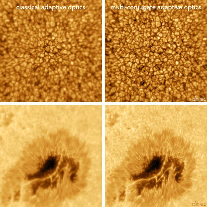 optique adaptative éruptions solaires