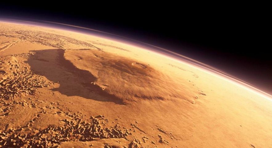 Mars olympus mons planète rouge volcan