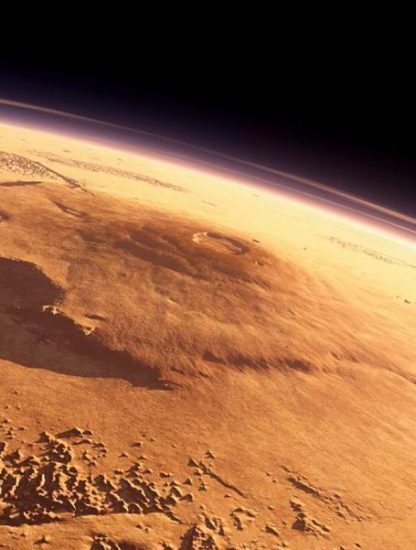 Mars olympus mons planète rouge volcan