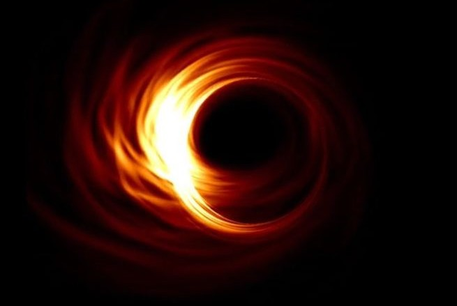 trou noir simulation horizon des événements photographie