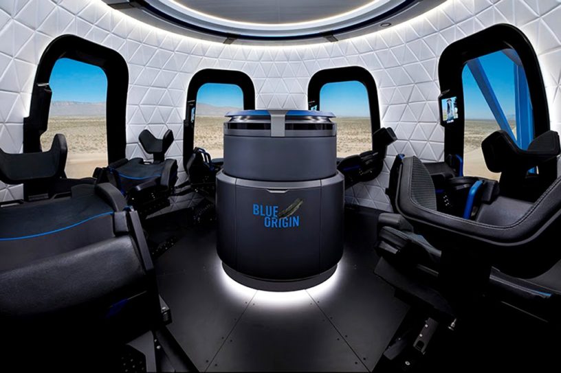 Blue Origin capsule new shepard fusée