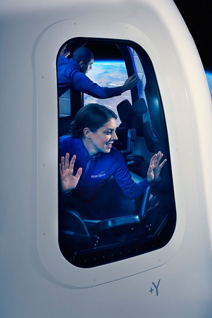 Blue Origin nouvelle capsule new shepard intérieur