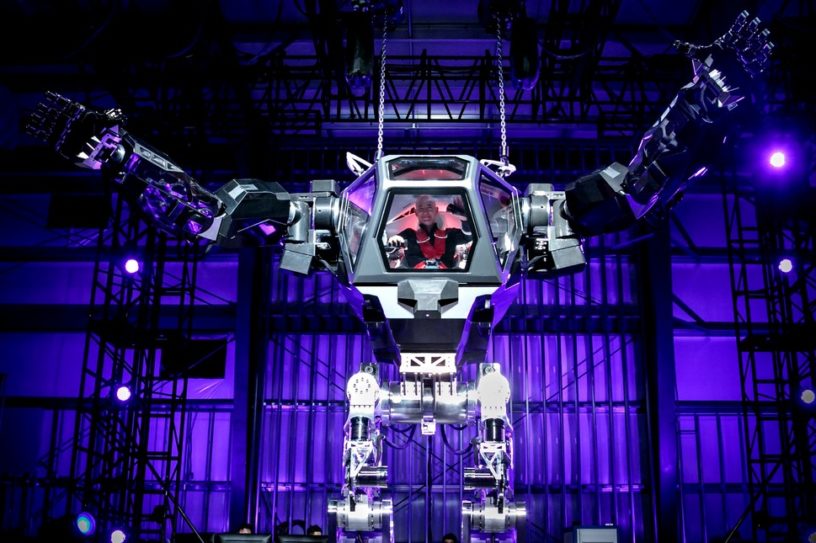Hankook Mirai Technology robot bipede geant lourd technologie robotique