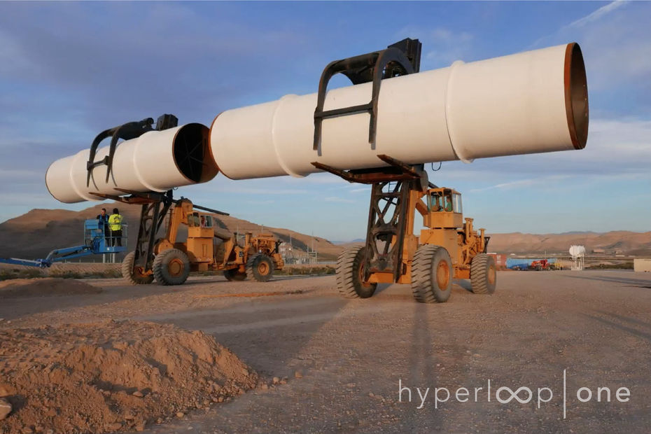 hyperloop one système transport révolutionnaire futur pose construction