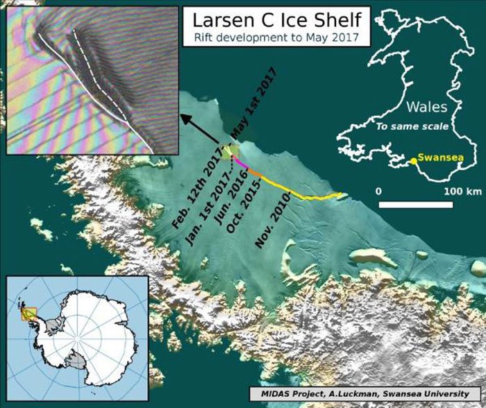 barriere de glace larsen c antarctique