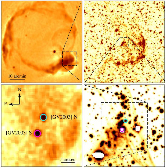 supernova remanent reste gaz bulle interstellaire calcium