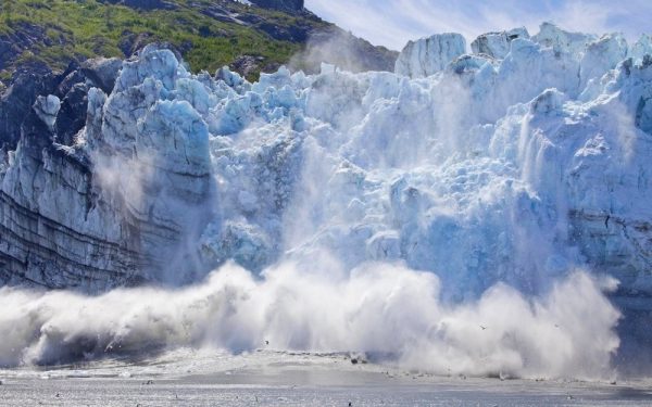 fonte glacier glace élévation du niveau de la mer global réchauffement changement climatique