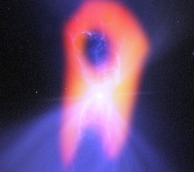 nebuleuse boomerang étoile naine géante rouge jaune ALMA telescope Chili temperature extreme titre