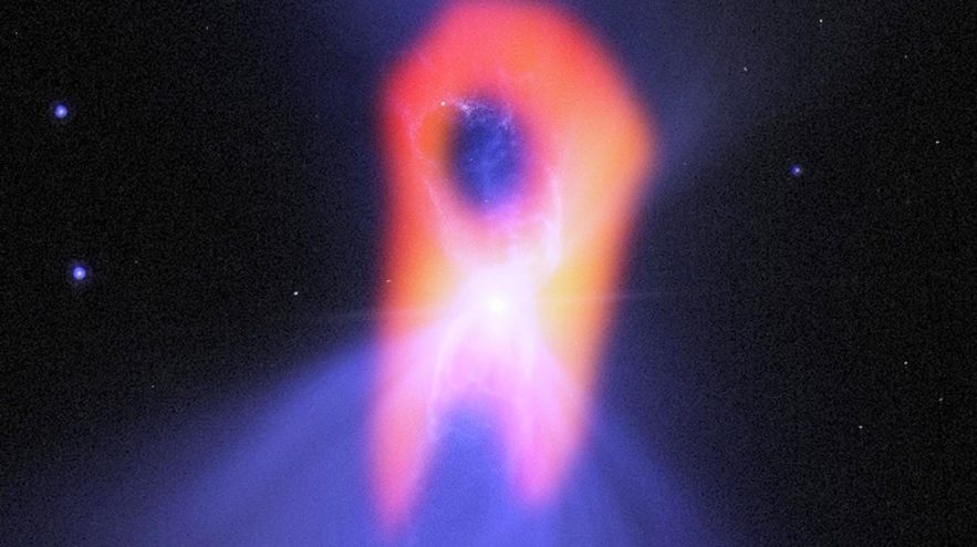 nebuleuse boomerang étoile naine géante rouge jaune ALMA telescope Chili temperature extreme titre