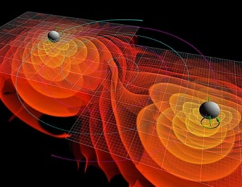 simulation-emission ondes gravitationnelles