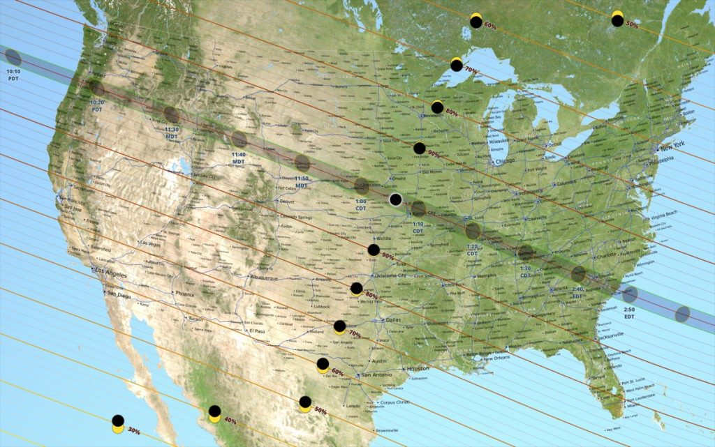 eclipse solaire totale 2017 etats unis nasa diffusion direct
