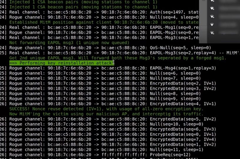 cybersecurite wifi attaque vulnerabilite faille internet protocole krack piratage