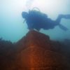 chateau découverte ruine sous marine lac royaume sous-marin