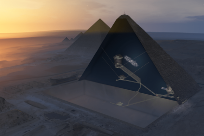 grande pyramide khéops gizeh découverte chambre air vide