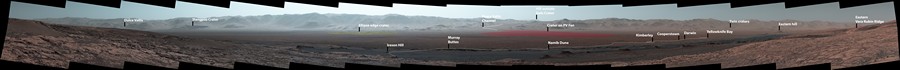 nasa rover curiosity mars panorama