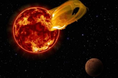proxima du centaure centauri étoile explosion flaire éruption stellaire planète exoplanète