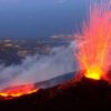 etna volcan éruption volcanique affaissement glissement terrain mer