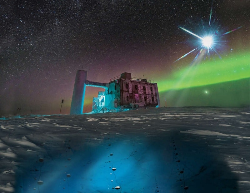 Icecube detecteur neutrinos blazar