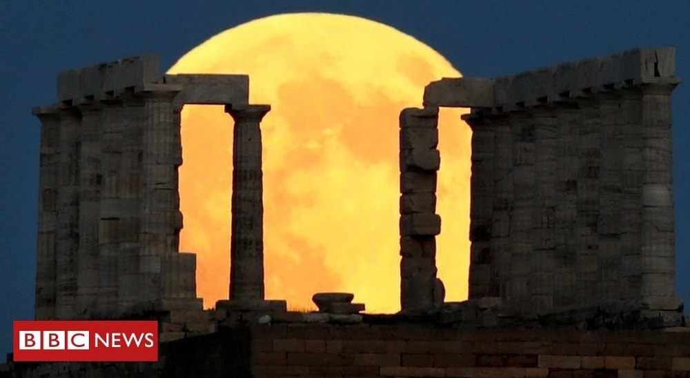 lune eclipse lunaire grece