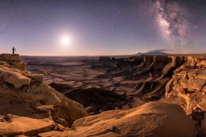 astronomie cliche canyon utah astronomie voie lactee lune