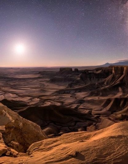 astronomie cliche canyon utah astronomie voie lactee lune