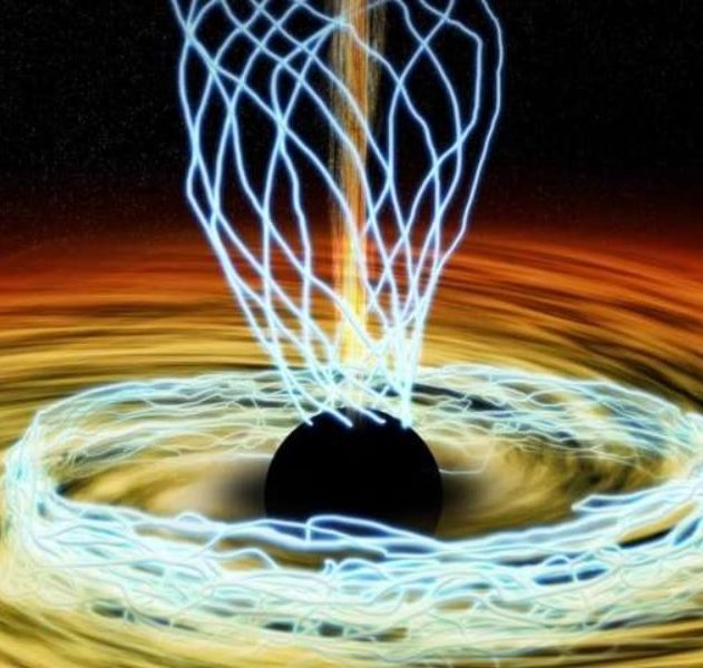 champ magnetique trou noir