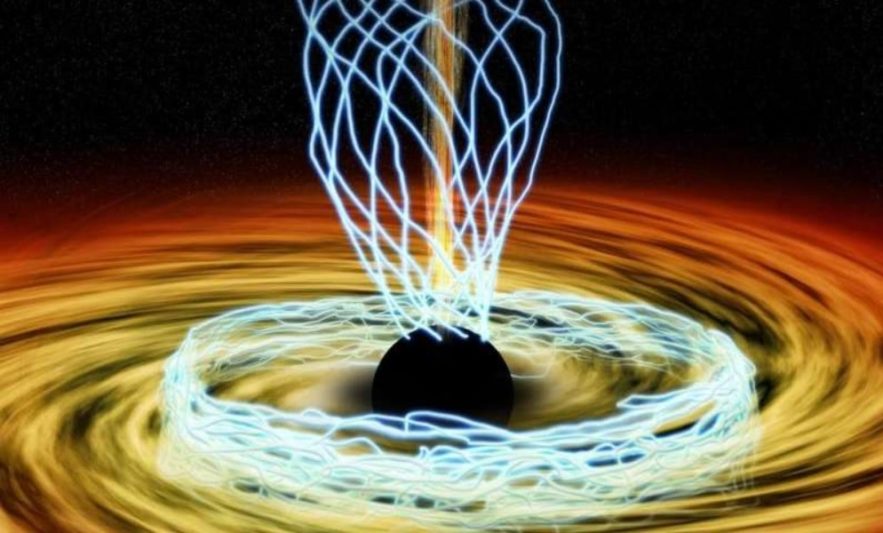 champ magnetique trou noir