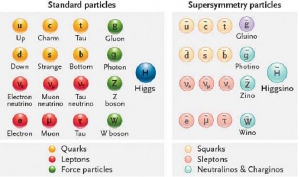 modele standard supersymetrie particules