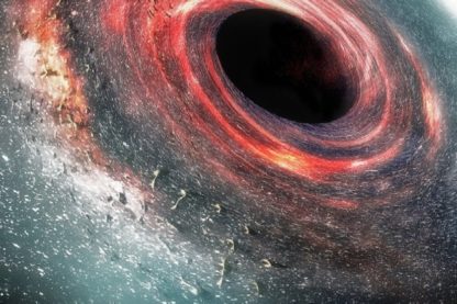 trou noir rotation espace