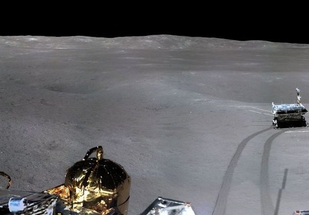 cnsa rover atterrisseur lune panorama lunaire yutu2