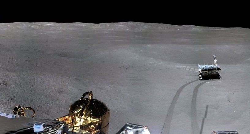 cnsa rover atterrisseur lune panorama lunaire yutu2