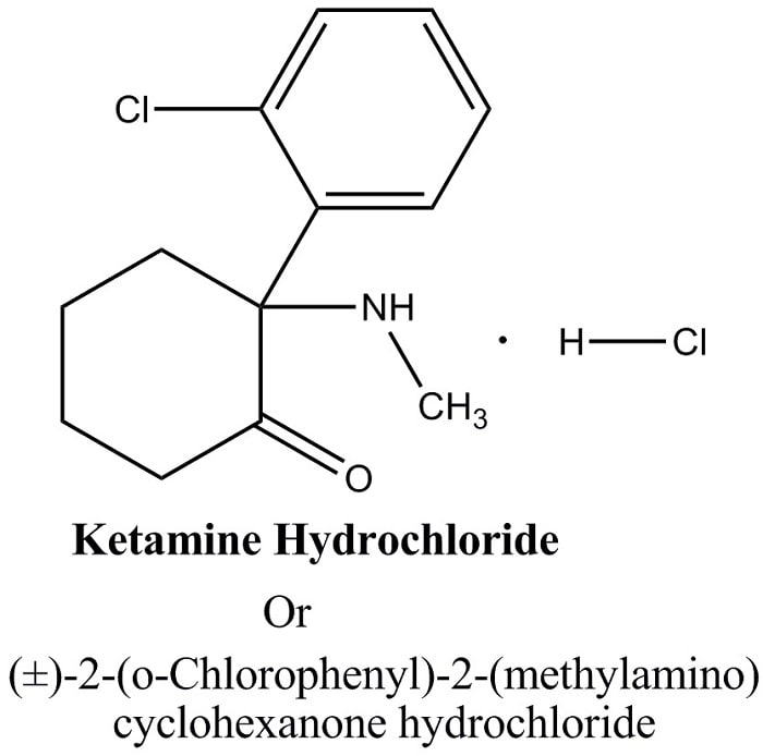 structure chimique ketamine