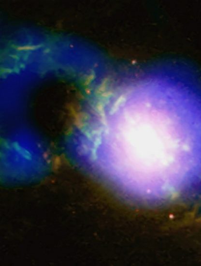 tasse the quasar trou noir galaxie structure cosmique chandra