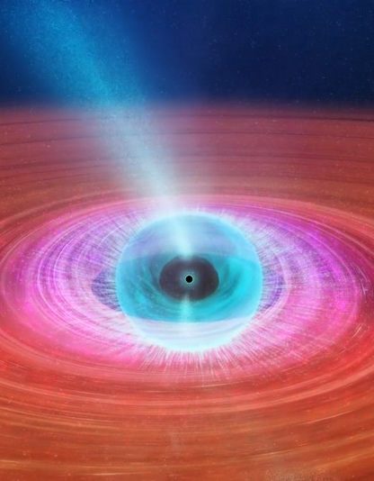 trou noir supermassif jet plasma